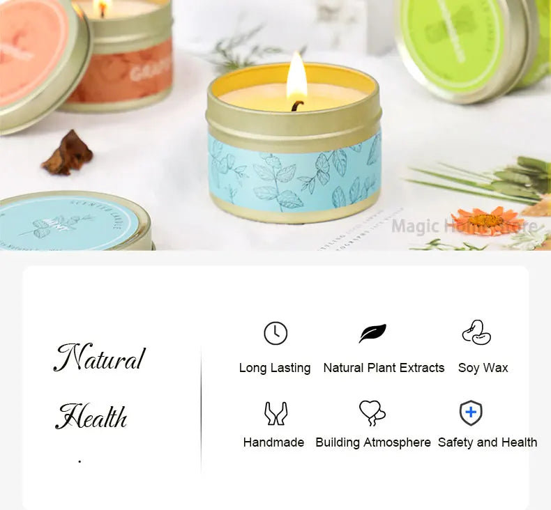 Opulent Tranquility Soy Candle Collection - Lemon Grass