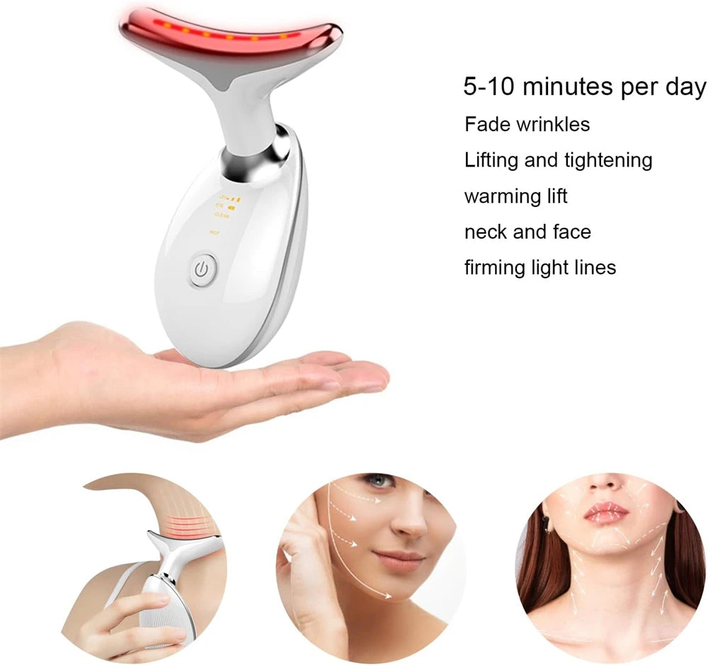 Opulent Glow LED Neck & Face Lifting Massager