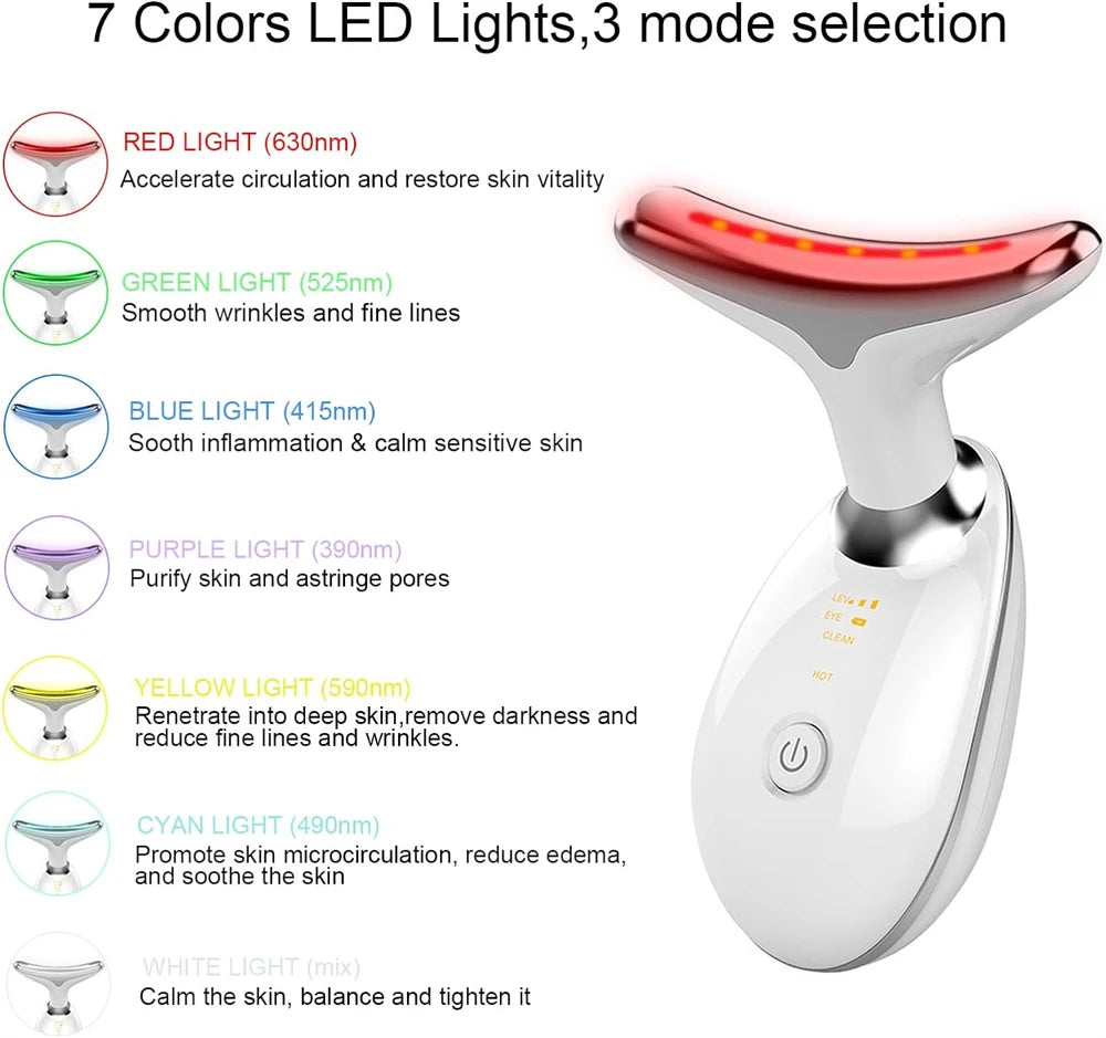 Opulent Glow LED Neck & Face Lifting Massager